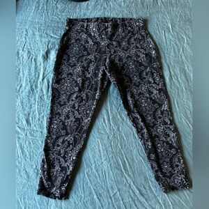 Torrid Black and Gray Skull Paisley Leggings